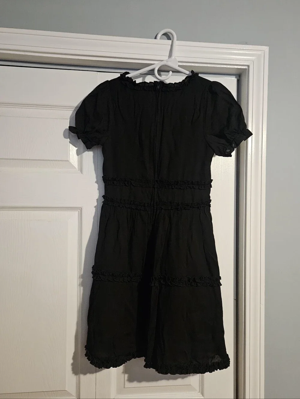 NWT miami Black Ruffle Tiered Girls' Dress Size 14
